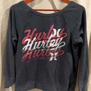 Hurley scoop or off shoulder sweater